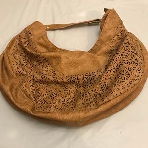 Big Buddha Tan Slouch Purse